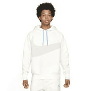 Men's Nike White/Gray Sportswear Swoosh Tech Fleece Pullover Hoodie (DD8222 133) - 2XL